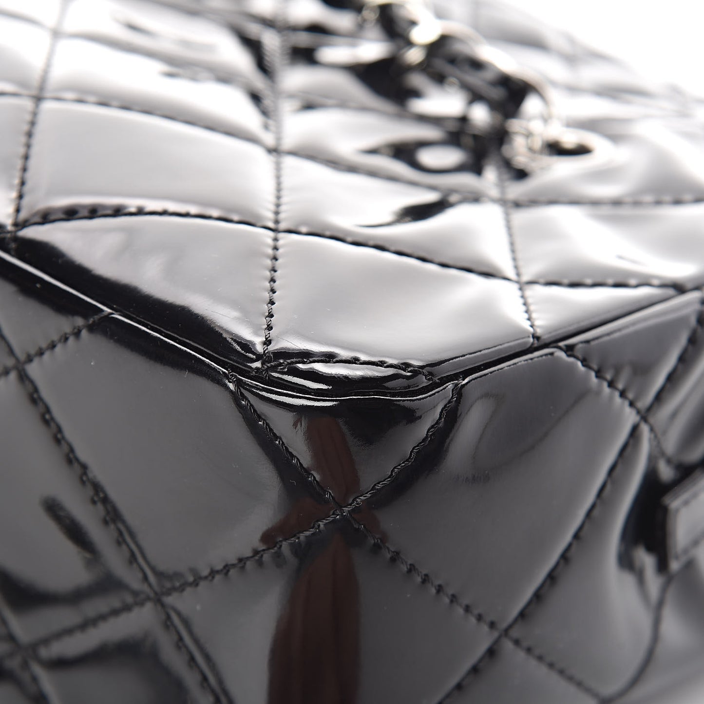 Vinyl Quilted In The Business Tote Black