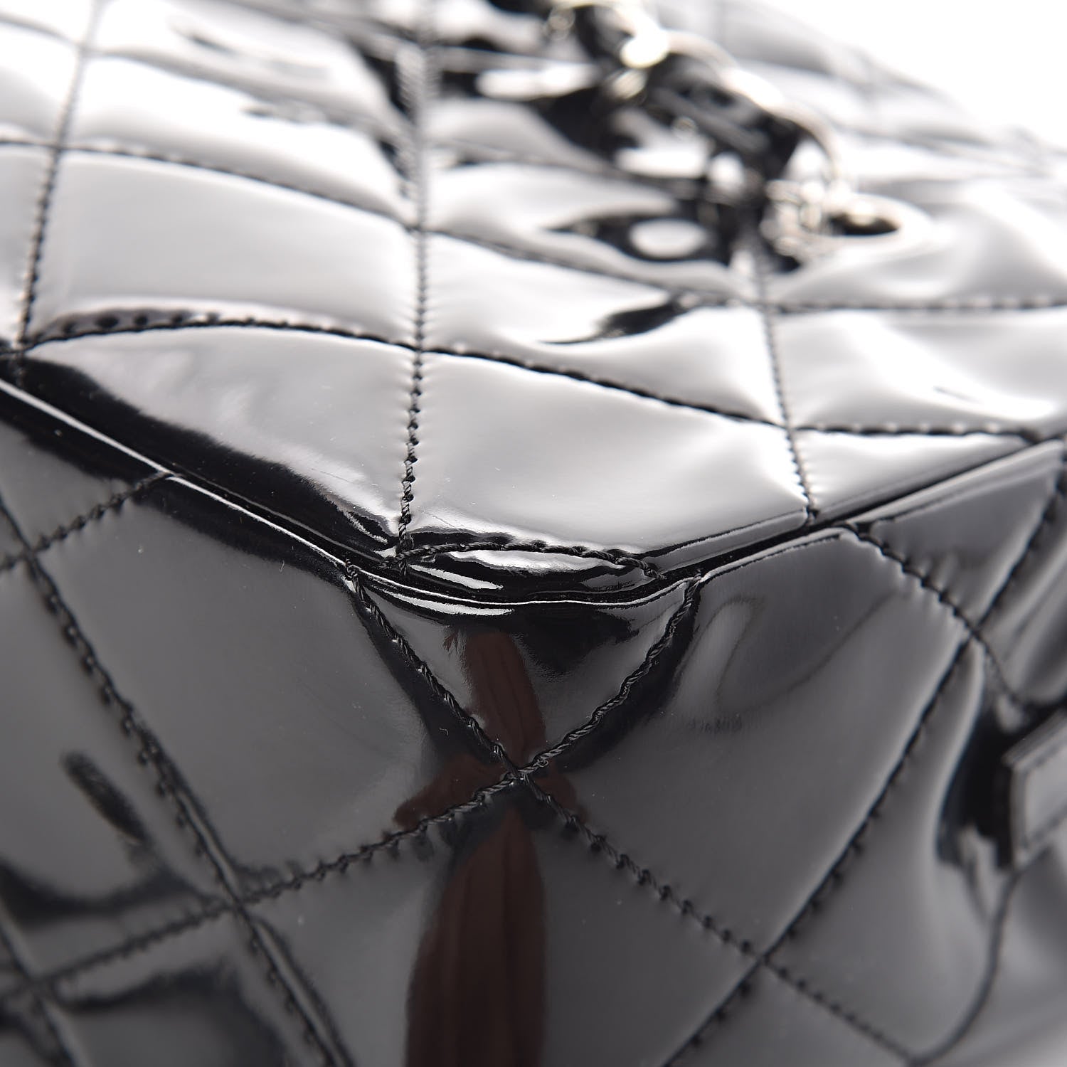 Chanel Vinyl Quilted In The Business Tote Black 13 of 14