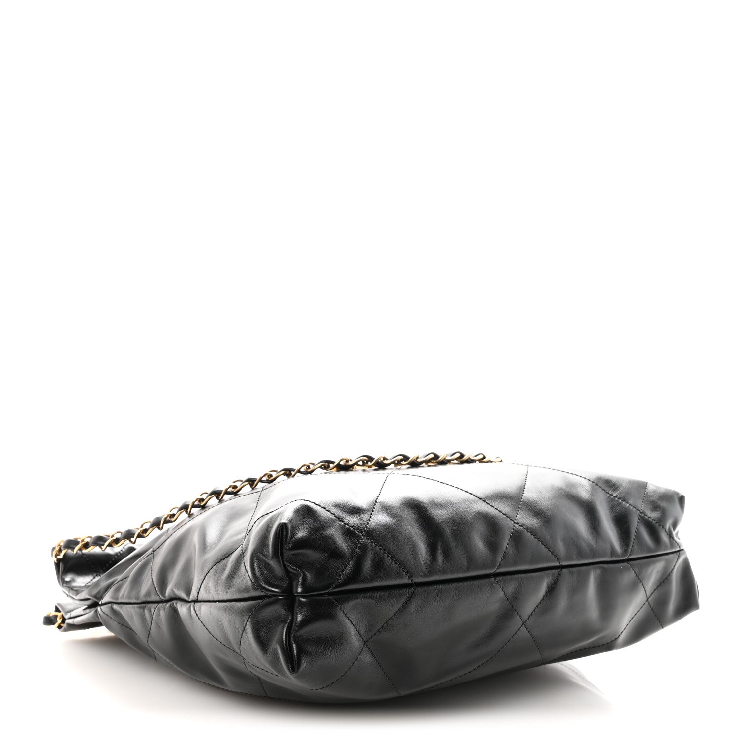 Chanel Shiny Calfskin Quilted Small Chanel 22 Black 5 of 11