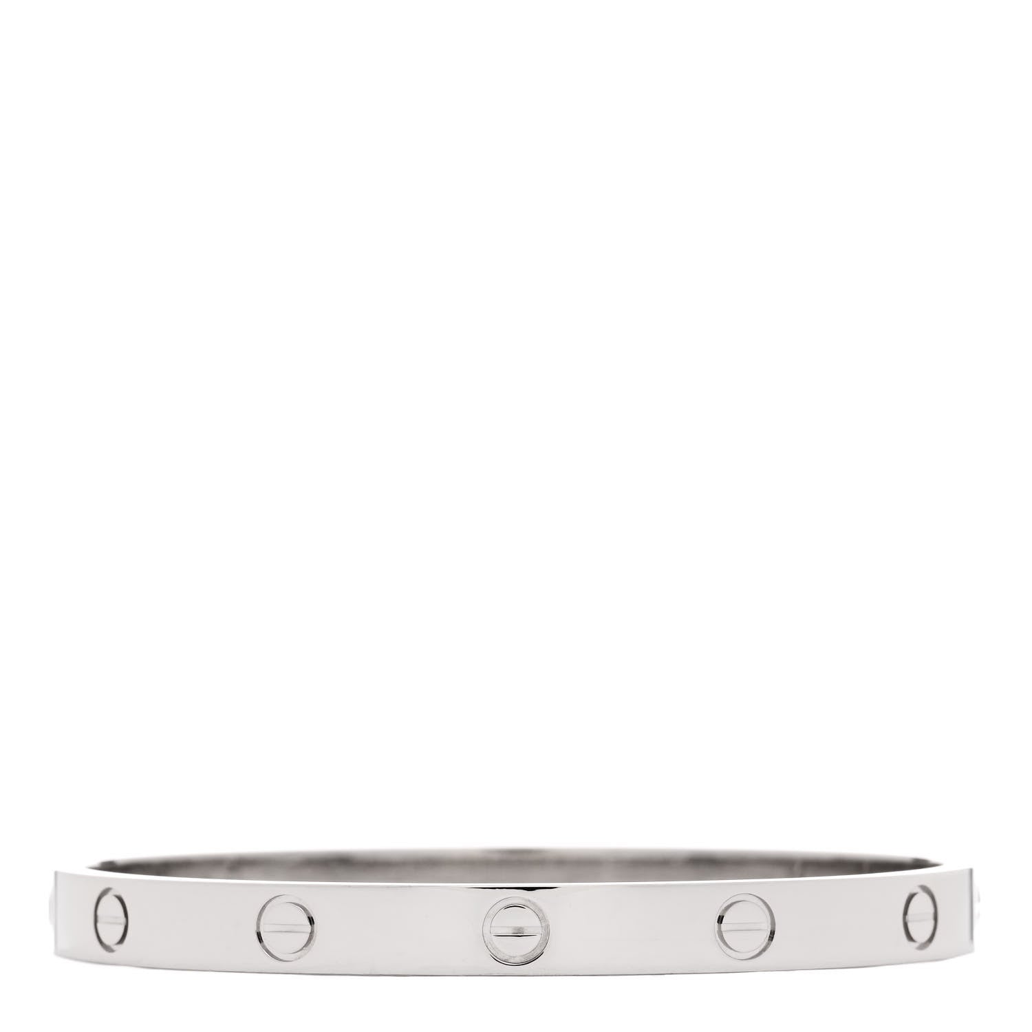 Cartier 18K White Gold LOVE Bracelet 18 2 of 4