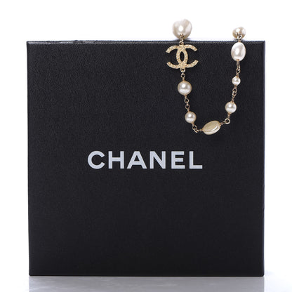 Chanel Pearl Precious Symbols CC Short Necklace Gold 6 of 6