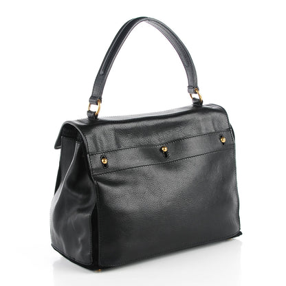 Saint Laurent Calfskin Canvas Medium Muse Two Black 3 of 9