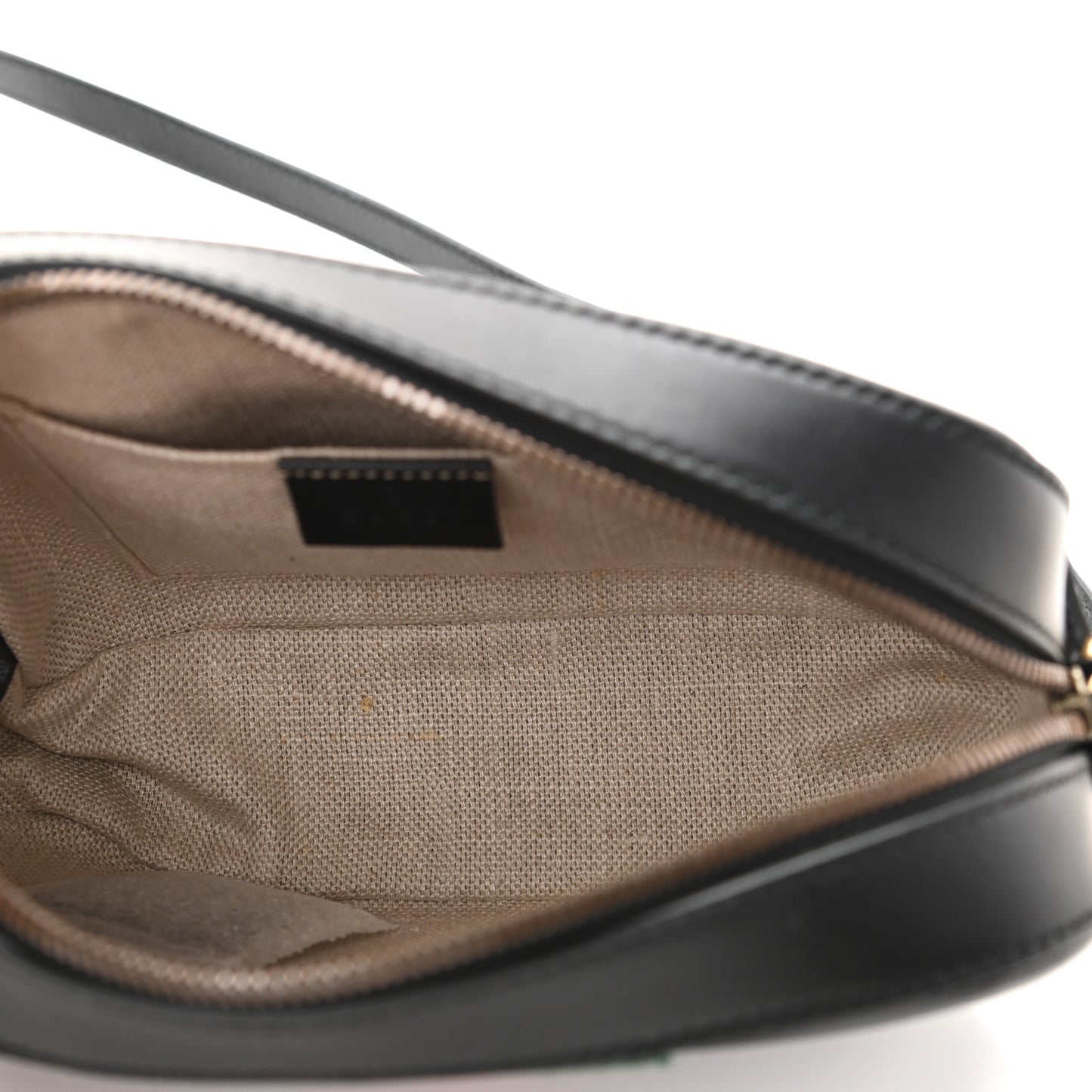 Calfskin Web Small Webby Bee Shoulder Bag Black