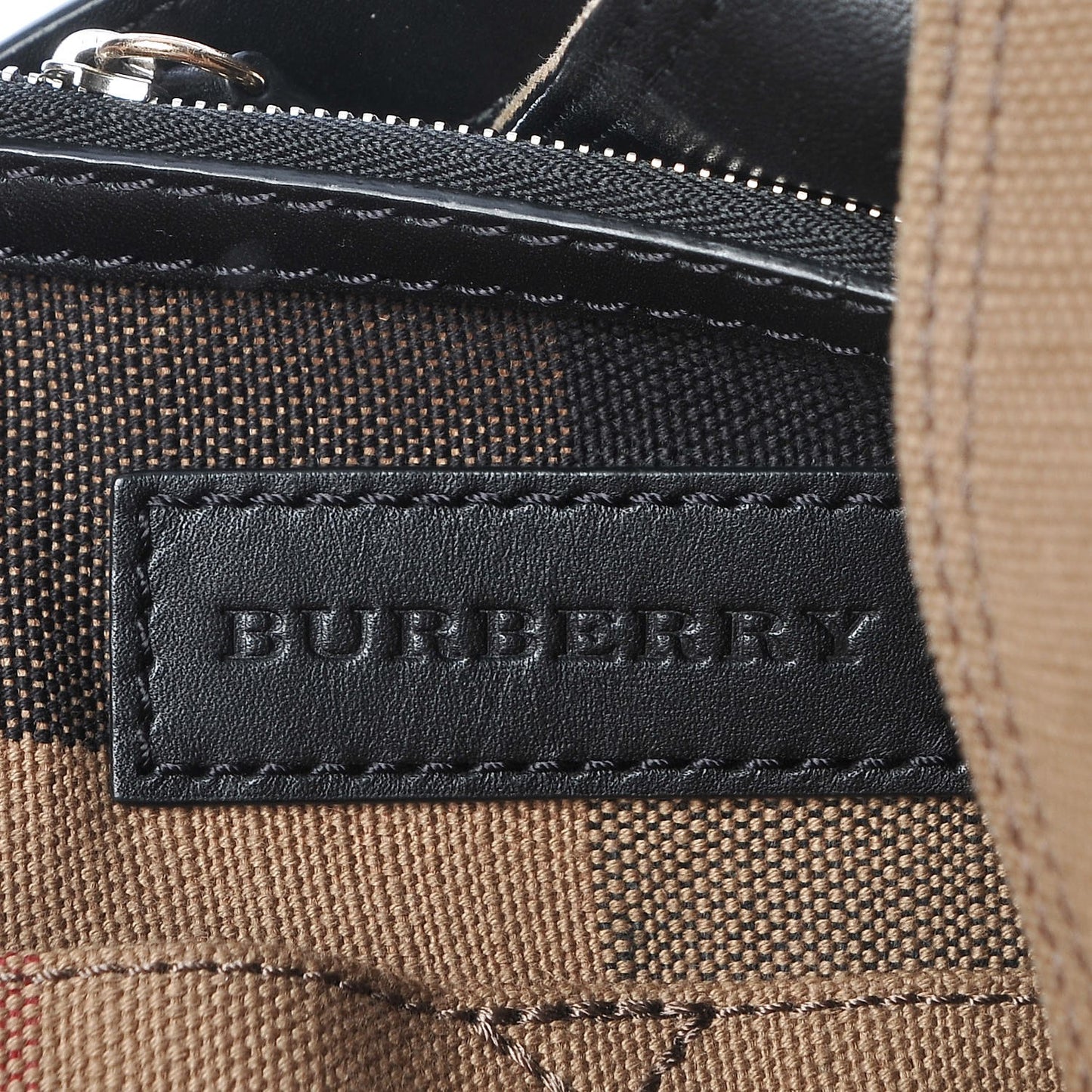 Canvas Mega Check Medium Ashby Hobo Black