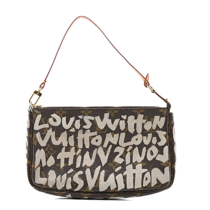 Louis Vuitton Monogram Graffiti Pochette Accessories Silver 1 of 11