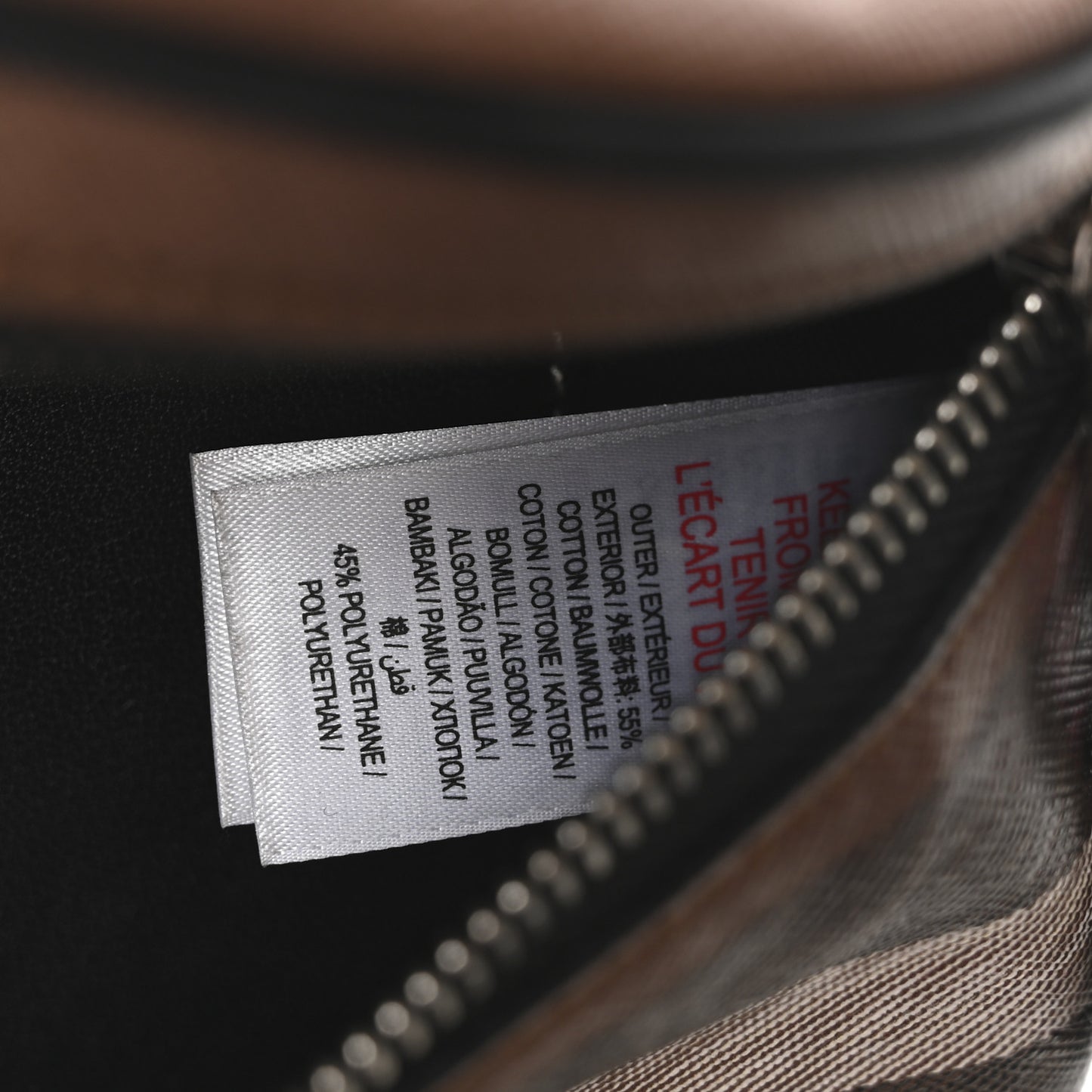 E-canvas Check Cason Bum Bag Dark Birch Brown