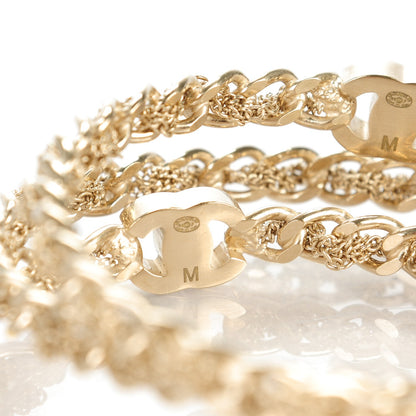 Chanel Chain CC Bangles Set of 3 Gold M 3 of 4