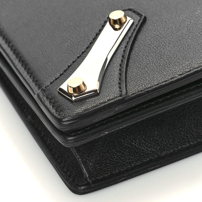 Balenciaga Veau Amp Plate Silver Chain Wallet Black 7 of 8