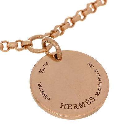 Hermes 18K Rose Gold Diamond PM Ex-Libris Bracelet SH 4 of 4