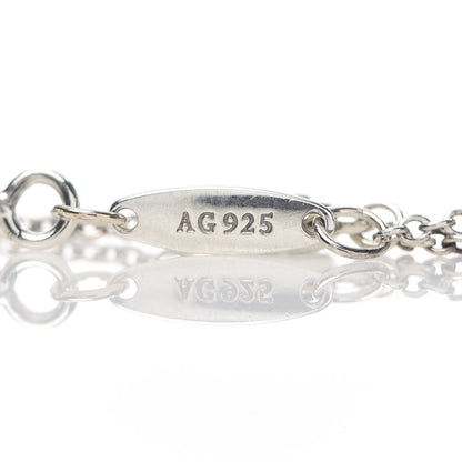 Tiffany Sterling Silver Aquamarine Elsa Peretti Color By The Yard Bracelet 6 of 6