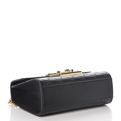 Gucci Guccissima Small Padlock Shoulder Bag Black 4 of 10