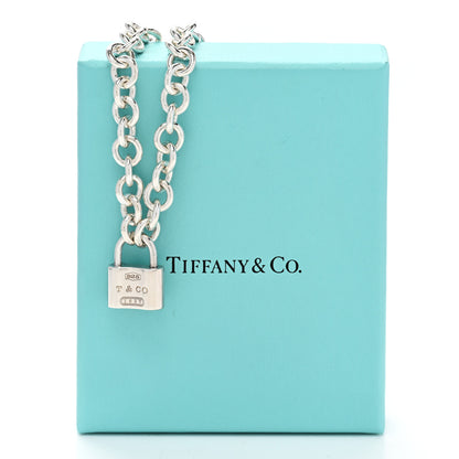 Tiffany Sterling Silver 1837 Lock Charm Necklace 5 of 5
