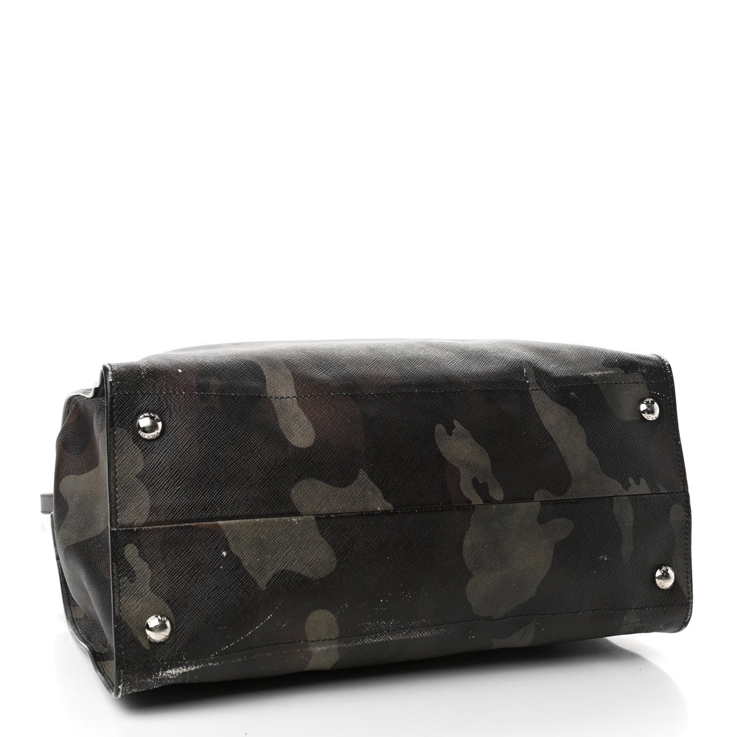 Saffiano Soft Camouflage Print Tote Mimetico