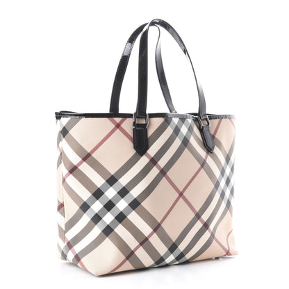 Burberry Nova Check Large Nickie Tote Black 3 of 12
