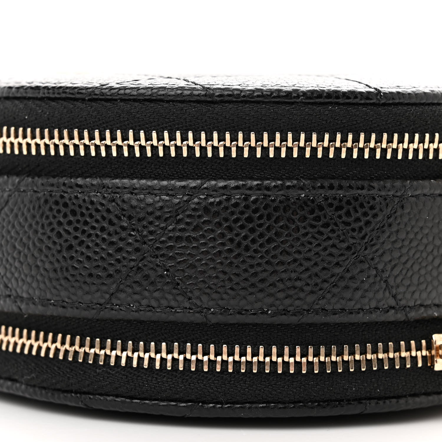 Chanel Caviar Quilted Round Handle With Care Vanity With Chain Black 9 of 11