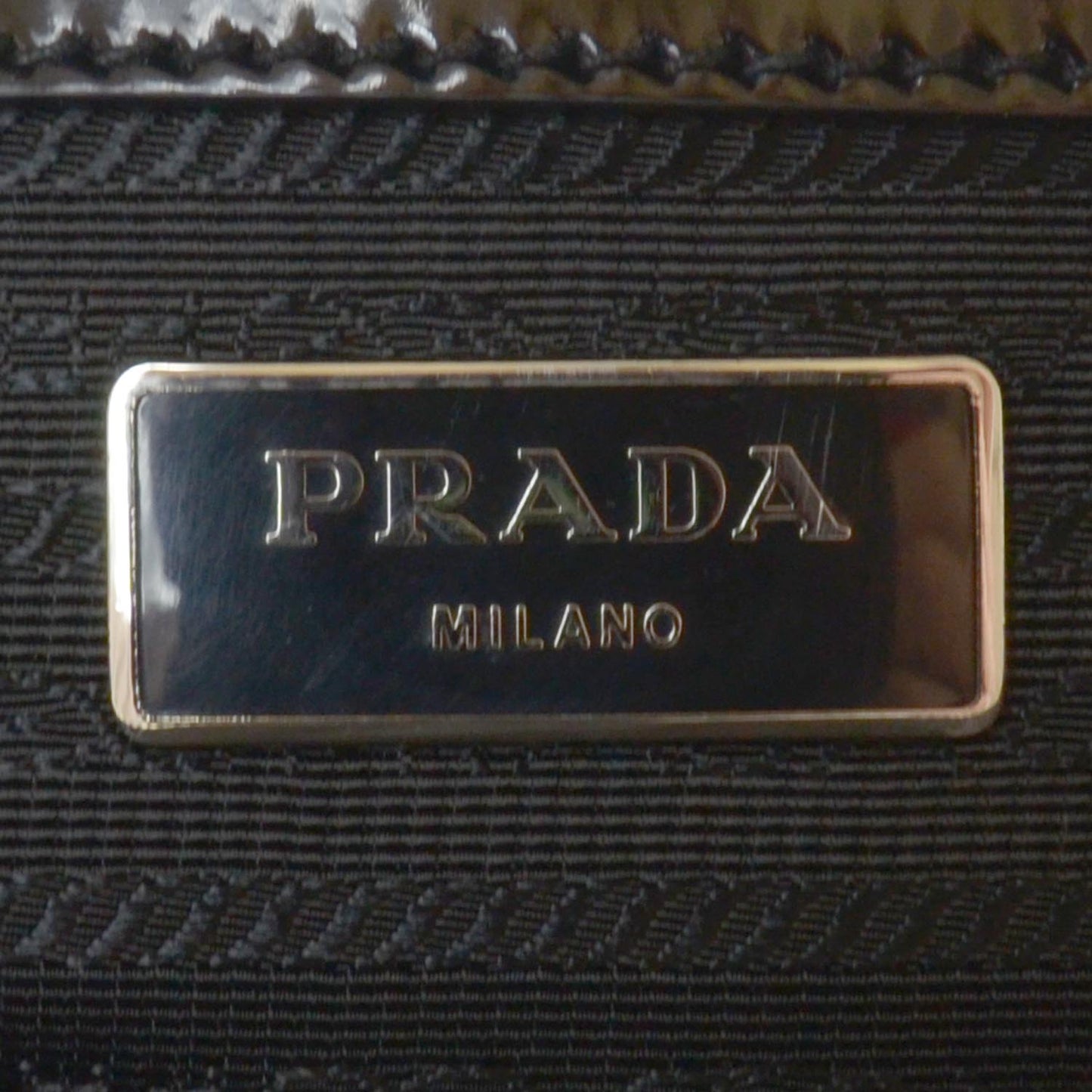 Spazzolato Patch Briefcase Nero Black