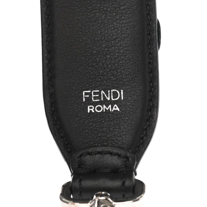 Fendi Vitello Dolce Nappa Patent Flowerland Studded Strap You Black 3 of 4