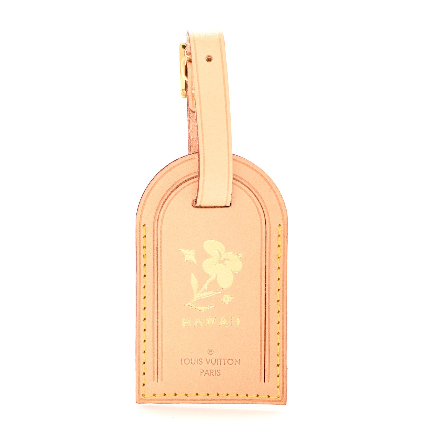 Louis Vuitton LOUIS VUITTON Vachetta Hawaii Luggage Tag 1 of 5