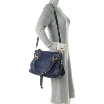 Chloe Calfskin Medium Marcie Satchel Storm Blue 2 of 14