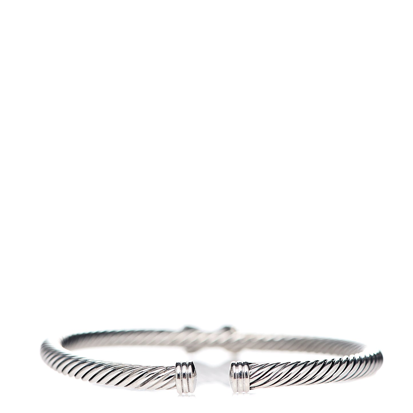 Sterling Silver Diamond 4mm X Cable Bracelet