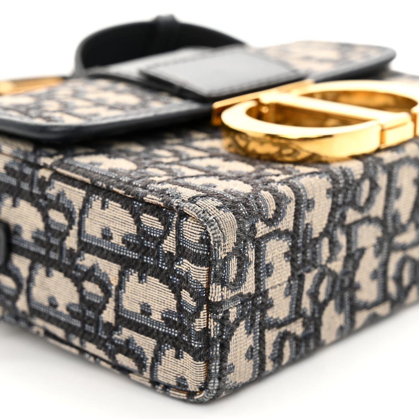 CHRISTIAN DIOR Oblique 30 Montaigne Box Bag Blue