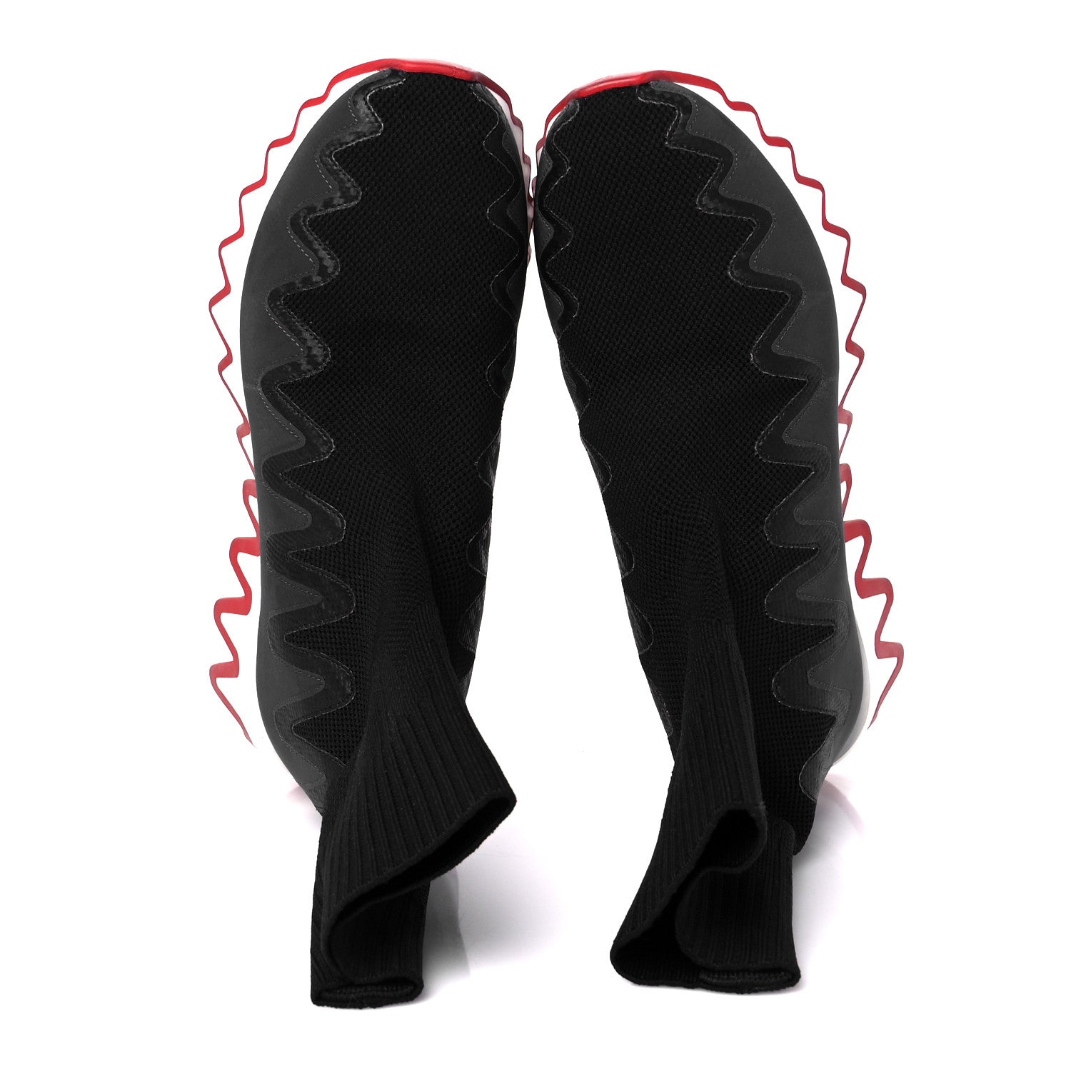 Christian Louboutin Knit Mesh Sharky Sock Sneakers 36 Black 2 of 10