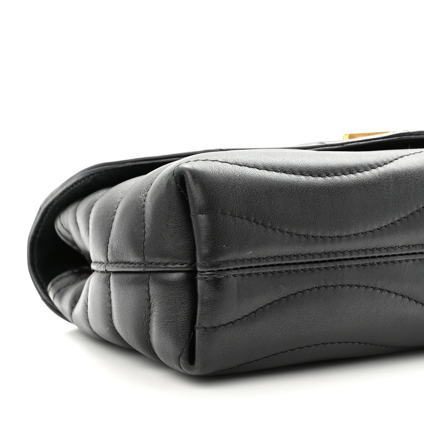 Calfskin LV New Wave Chain Bag Black