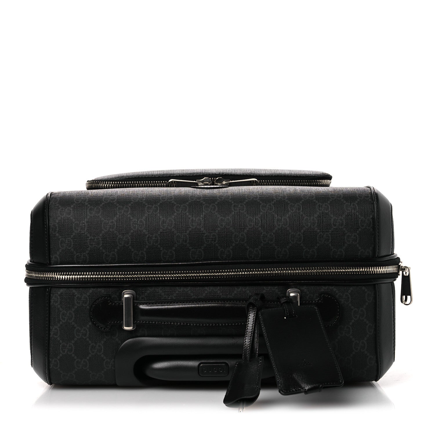 Gucci GG Supreme Monogram Calfskin Carry On Trolley Black 10 of 10