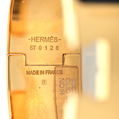 Hermes Enamel Wide Clic Clac H Bracelet PM Black 4 of 6