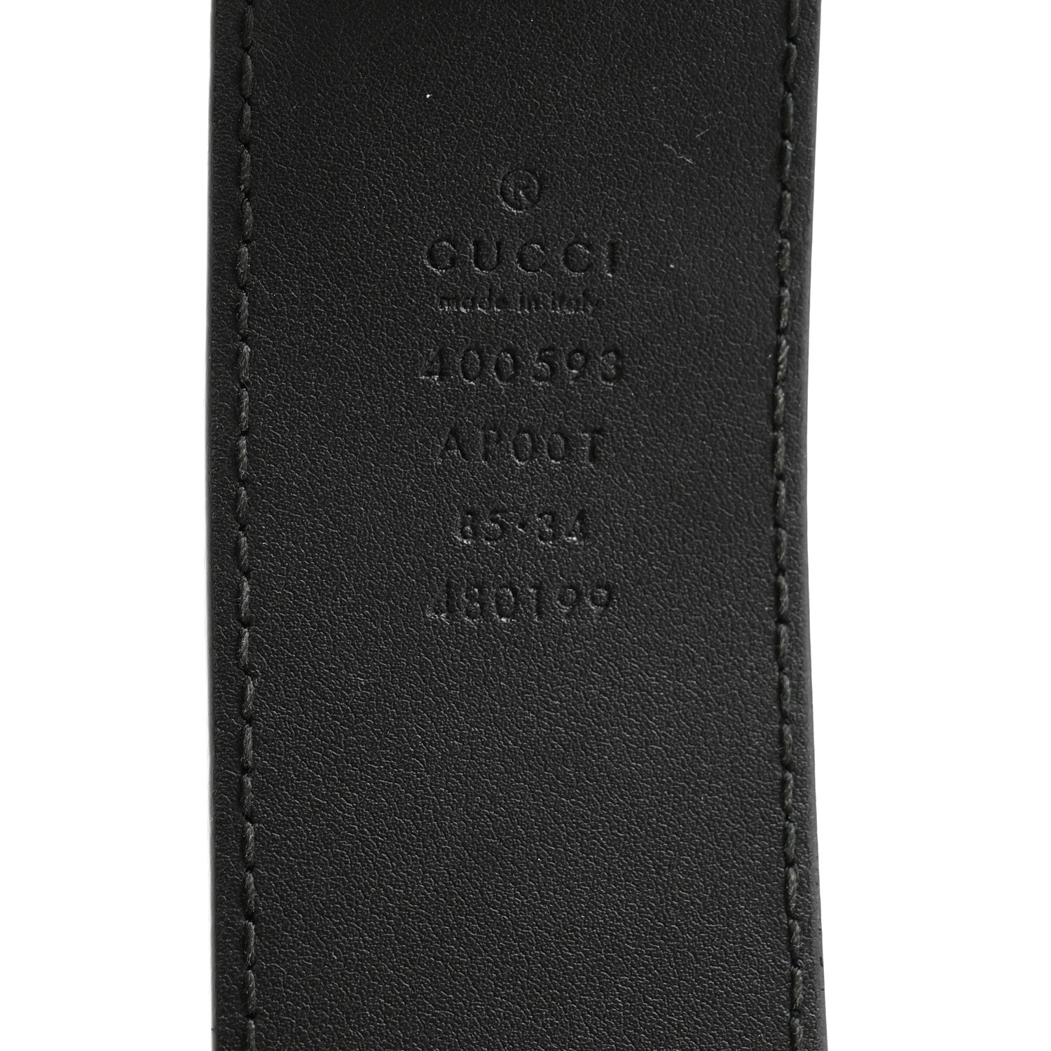 Gucci Calfskin Double G 40mm Belt 85 34 Black 5 of 8