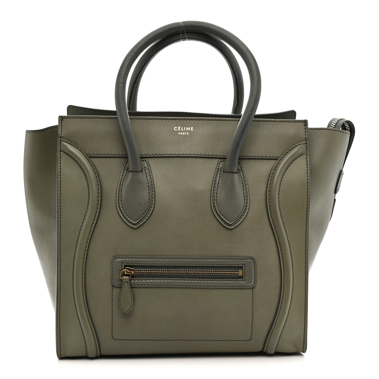 Celine Smooth Calfskin Mini Luggage Almond 1 of 19