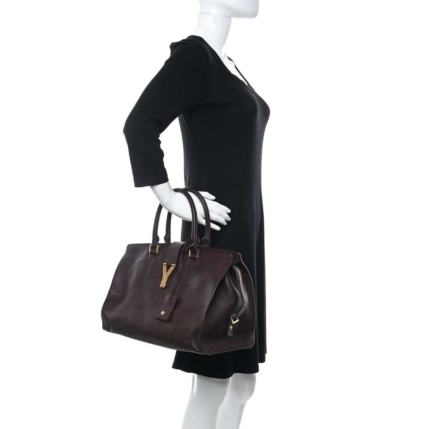 Calfskin Medium Classic Y Cabas Bordeaux