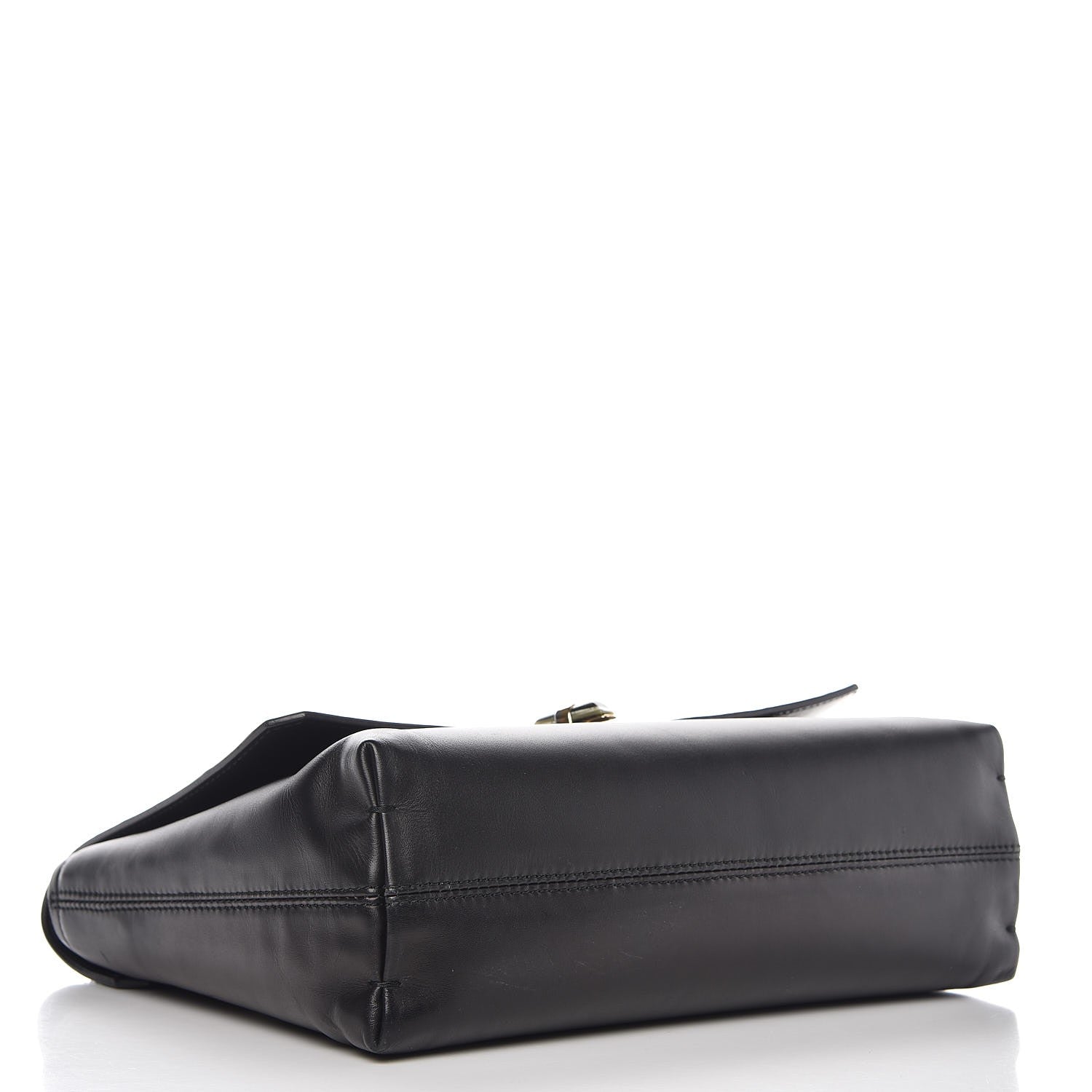 Lanvin Hammered Calfskin Medium Happy Edgy Shoulder Bag Black 5 of 8