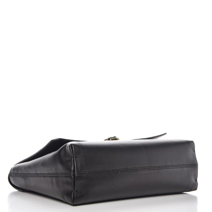 Lanvin Hammered Calfskin Medium Happy Edgy Shoulder Bag Black 5 of 8