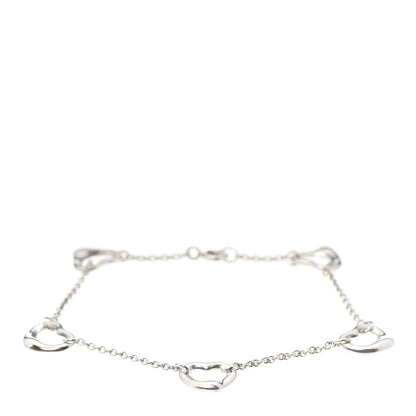 Tiffany Sterling Silver Elsa Peretti Open Heart Bracelet 1 of 4