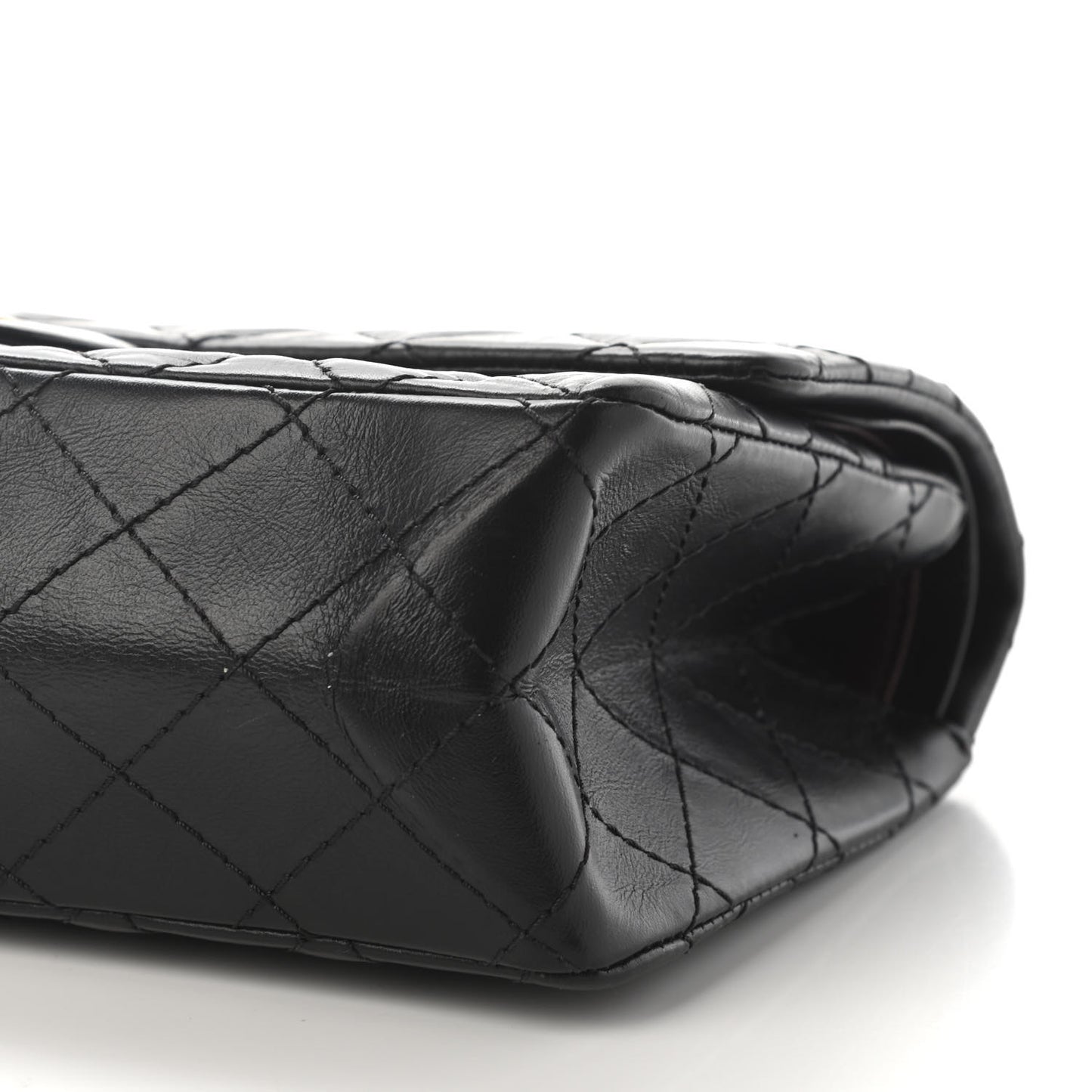 Aged Calfskin Quilted 2.55 Reissue 225 Flap Black