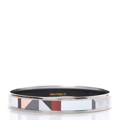 Hermes Enamel Printed Narrow Perspective Cavaliere Bracelet 70 3 of 6