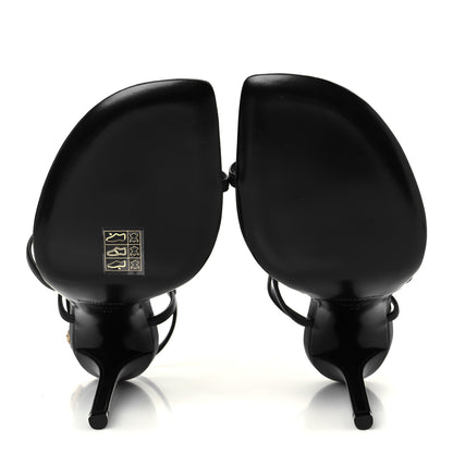 Saint Laurent Kid Egado Date 110 Sandals 38 Black 6 of 9