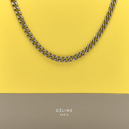 Celine Smooth Lambskin Frame Evening Chain Clutch Quartz Yellow 7 of 10