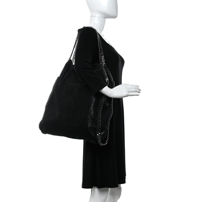 Stella McCartney Shaggy Deer Big Falabella Tote Black 2 of 9