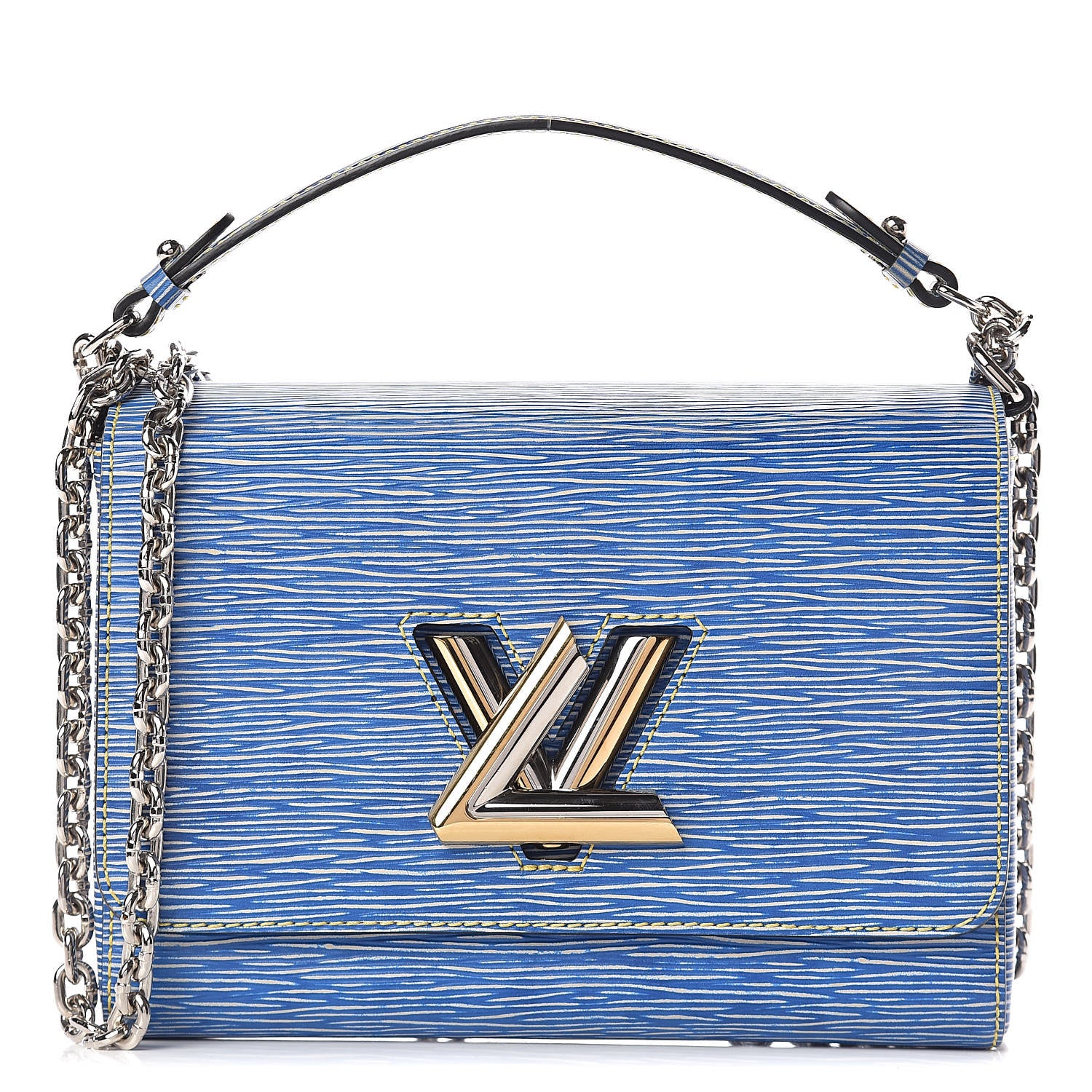 Louis Vuitton Epi Twist Shoulder Bag MM Denim Light 1 of 10