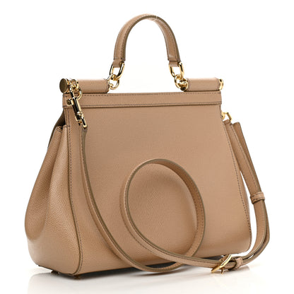 Dolce & Gabbana Dauphine Medium Miss Sicily Satchel Tortora Sand 3 of 11