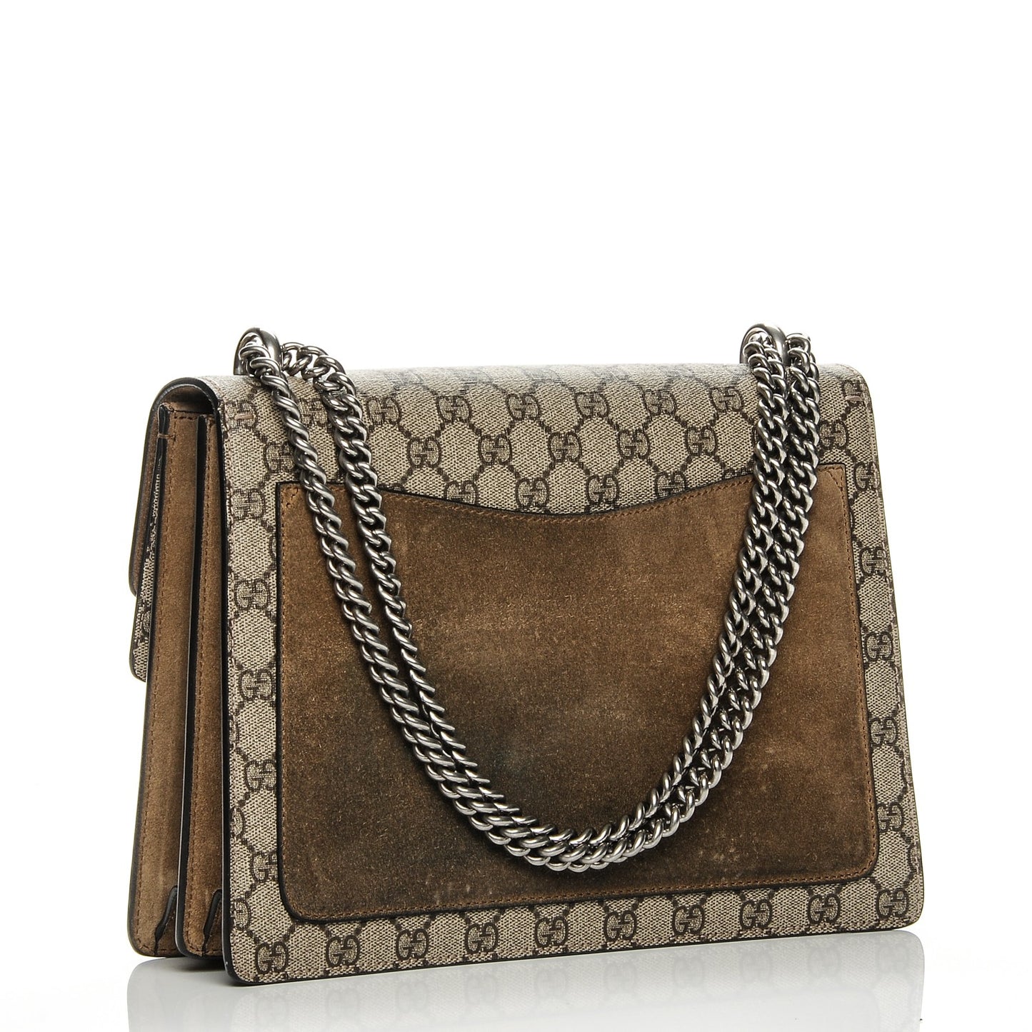 GG Supreme Monogram Medium Dionysus Shoulder Bag Taupe