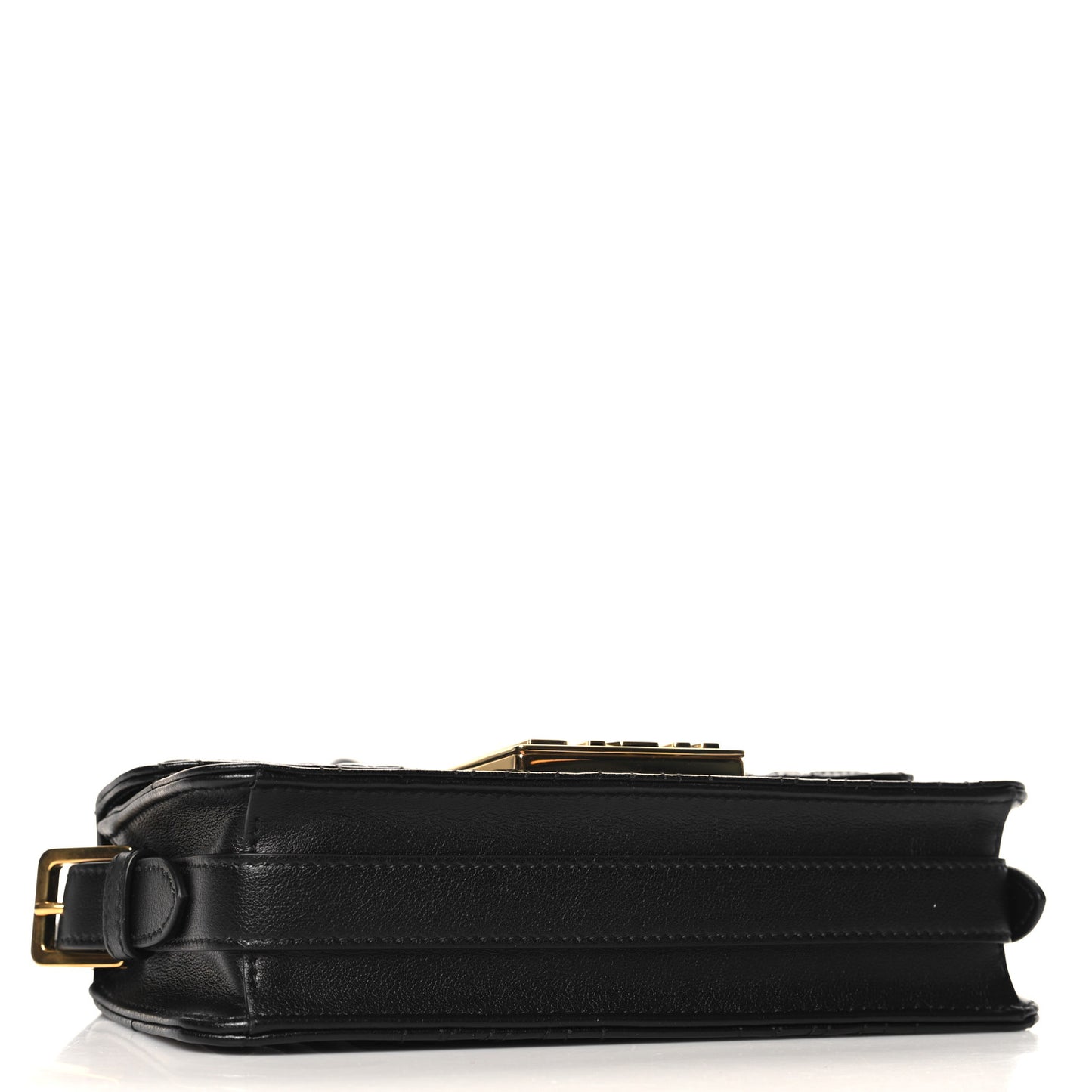 Calfskin Quilted All Over Miss Dior Flap Black