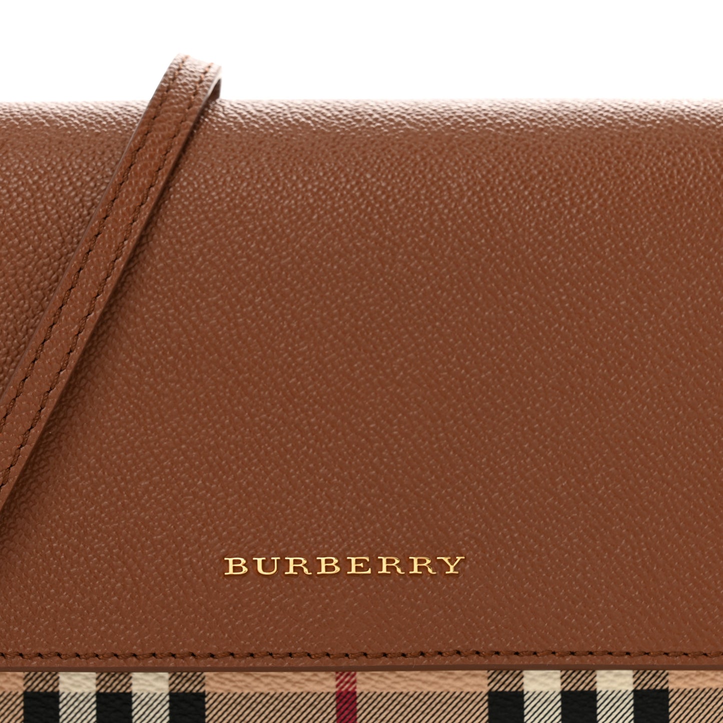 Haymarket Check Small Loxley Crossbody Bright Toffee