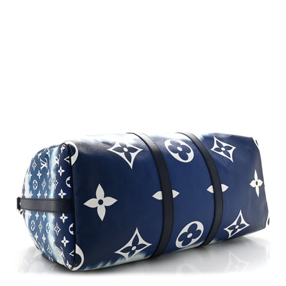 Louis Vuitton Monogram Escale Keepall Bandouliere 50 Blue 3 of 14