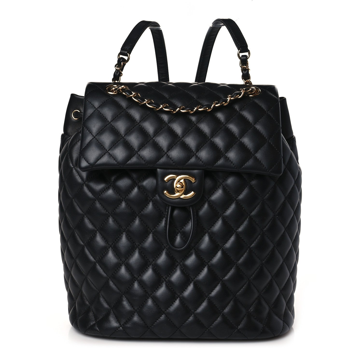 Chanel Lambskin Quilted Large Urban Spirit Backpack Black 1 of 8