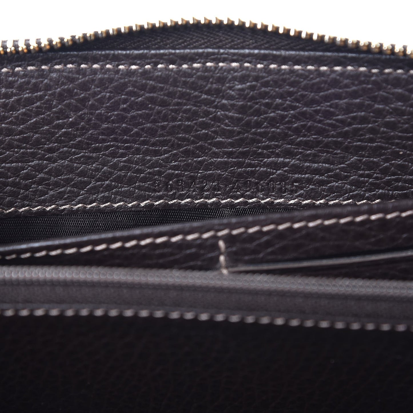Crystal Monogram Zip Around Wallet Brown