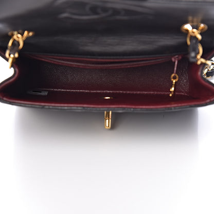 Chanel Lambskin Quilted Mini Square Flap Bag Black 5 of 13
