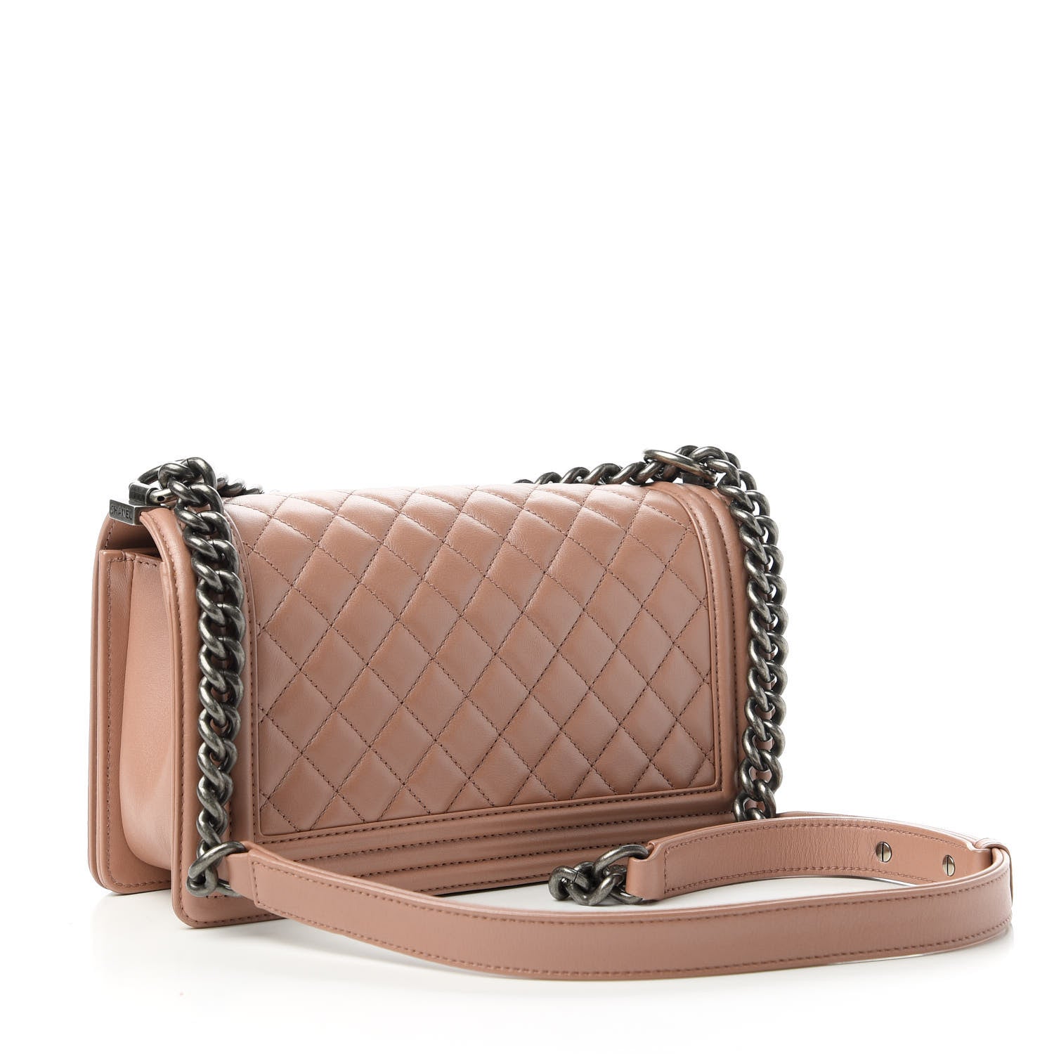 Chanel Lambskin Quilted Medium Boy Flap Light Pink 3 of 10